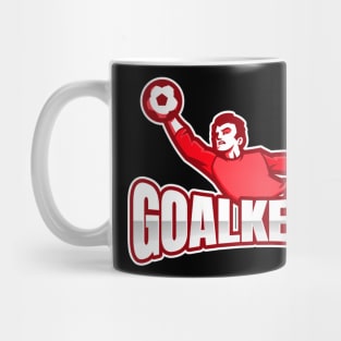 Football goalkeeper - red Mug